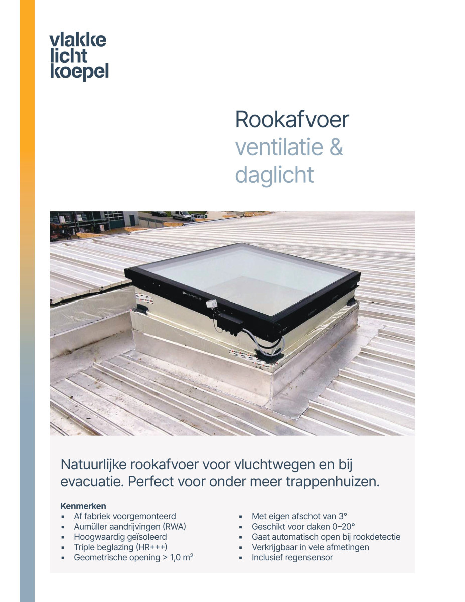 Natuurlijke Rookafvoer Vlakkelichtkoepel